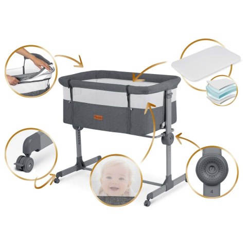 Łóżeczko dziecięce składane turystyczne / dostawka Nukido NK-243