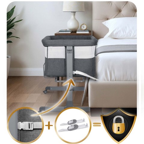 Łóżeczko dziecięce składane turystyczne / dostawka Nukido NK-243