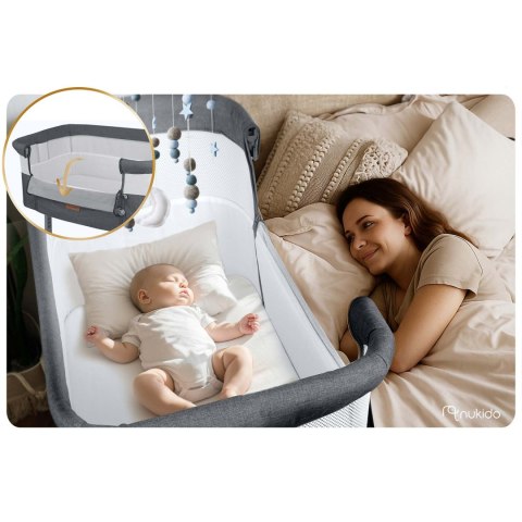 Łóżeczko dziecięce składane turystyczne / dostawka Nukido NK-243