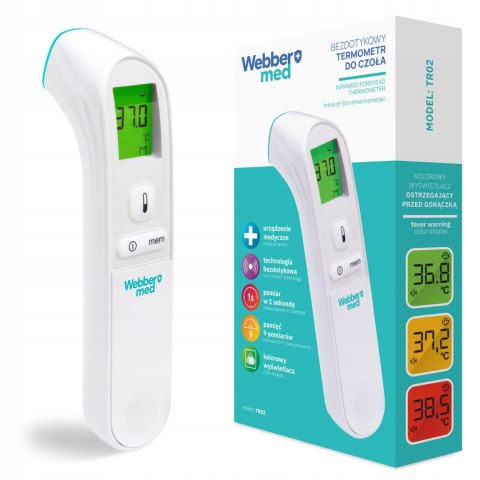 Webber MED TR02 termometr bezdotykowy na podczerwień czoło dzieci
