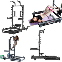 SMP01 stojak multifunkcyjny z platformą hip thrust HMS commercial