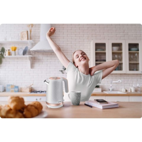 Czajnik elektryczny 1,7 L Berdsen BD-705 biało-miedziany