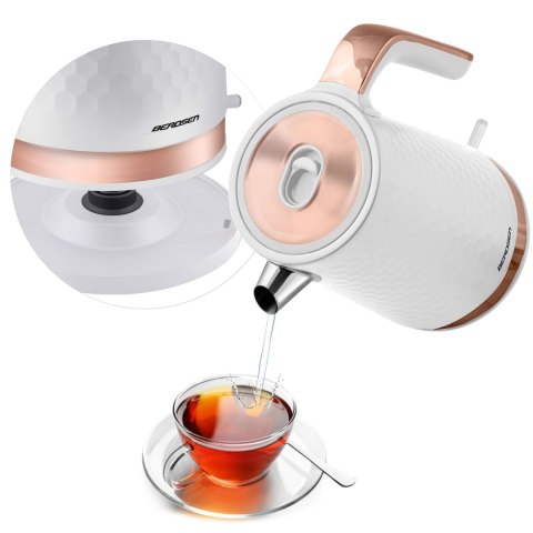 Czajnik elektryczny 1,7 L Berdsen BD-705 biało-miedziany