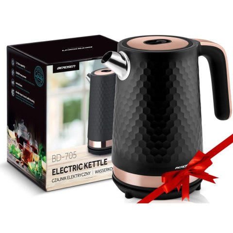 Czajnik elektryczny 1,7 L Berdsen BD-705 czarno-miedziany