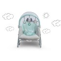 Leżaczek bujaczek z wibracją Nukido miętowy 0+ pałąk zabawk