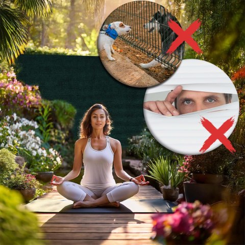 Siatka cieniująca 1,5x25m 140g/m2 + 50 zacisków zielona