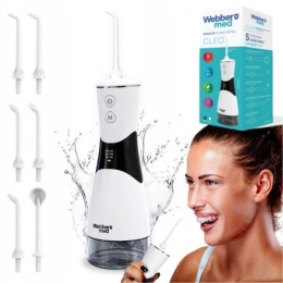 Irygator do zębów Webber CLEO bezprzewodowy 350ml OLED 6 dysz
