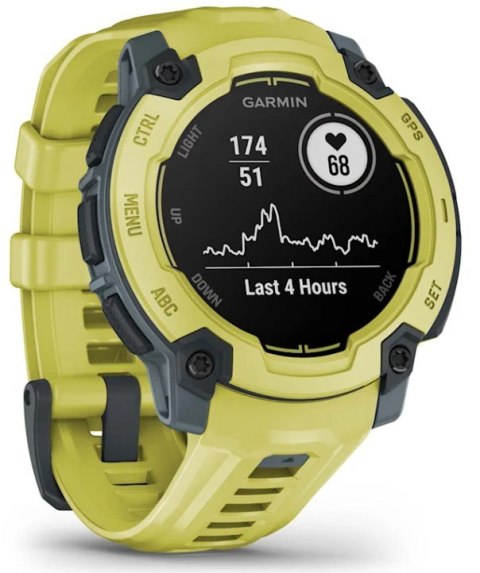 Zegarek sportowy Garmin Instinct E Electric Lime 45mm Limonkowy Zegarek sportowy Garmin Instinct E Electric Lime 45mm Limonkowy