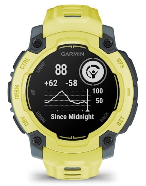 Zegarek sportowy Garmin Instinct E Electric Lime 45mm Limonkowy Zegarek sportowy Garmin Instinct E Electric Lime 45mm Limonkowy