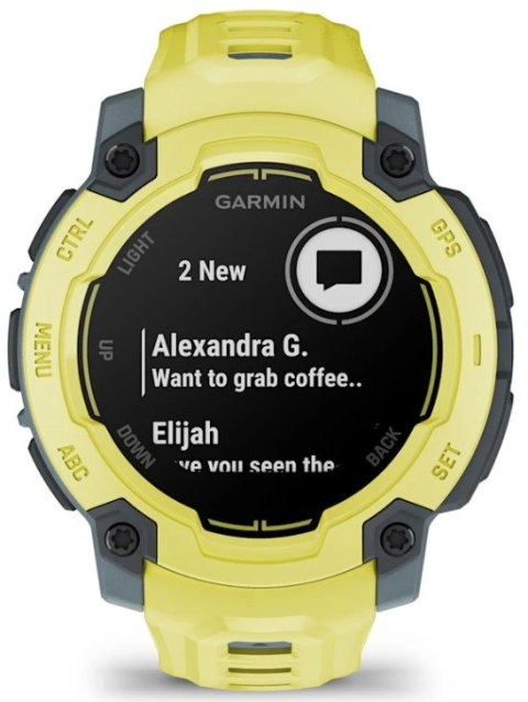 Zegarek sportowy Garmin Instinct E Electric Lime 45mm Limonkowy Zegarek sportowy Garmin Instinct E Electric Lime 45mm Limonkowy