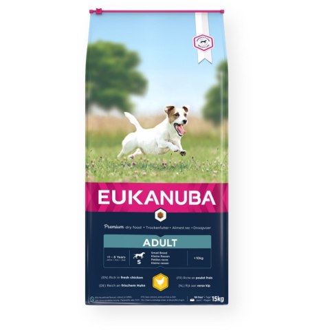 EUKANUBA Active ADULT SMALL BREED - Bogata w świeżego kurczaka - 15kg EUKANUBA Active ADULT SMALL BREED - Bogata w świeżego kurczaka - 15kg