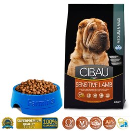 FARMINA Cibau Sensitive Lamb Medium & Maxi - sucha karma dla psa - 14kg