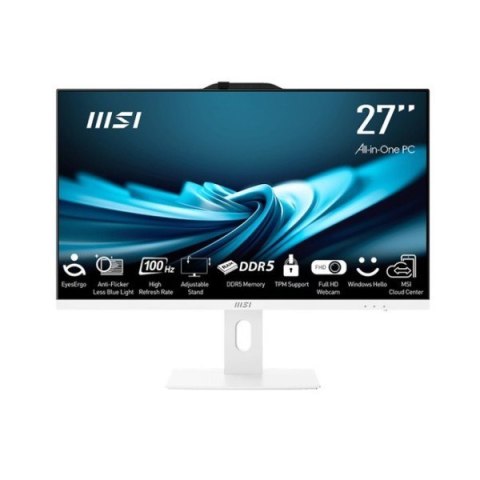 MSI PRO AP272P 14M-1029EU i5-14400 27" IPS LED FHD Non-Touch Anti-Glare 16GB SSD500GB M.2 AX211 WiFi 6E Windows 11 Pro White
