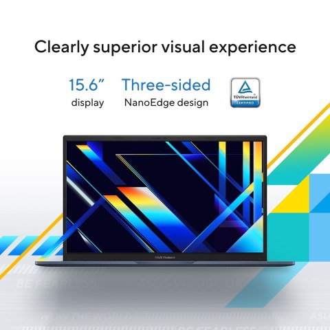 ASUS Vivobook 15 X1504VA-BQ2947 Core 5 120U 15.6"FHD IPS-level Panel 60Hz 250nits AG 16GB DDR4 SSD512 Intel Graphics WLAN+BT Cam