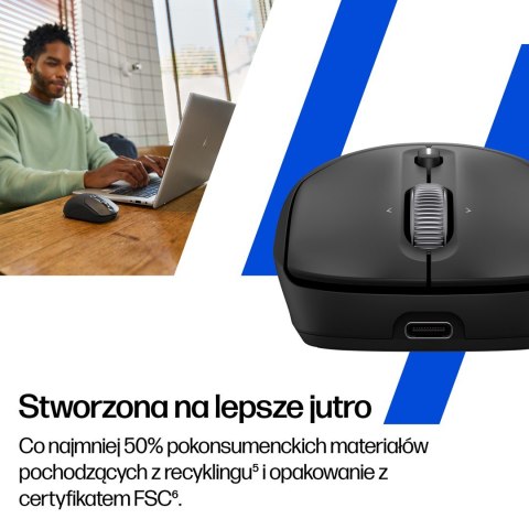 Mysz HP 700 Rechargeable  Mouse Black bezprzewodowa z akumulatorem czarna AZ7B0AA