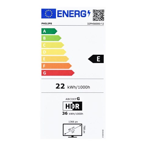 Telewizor Philips 32PHS6000/12 LED 32'' HD Ready Titan OS Dolby Audio DVB-T2 Czarny