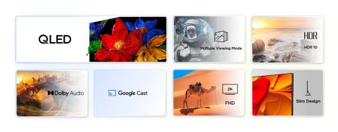 Telewizor TCL 32S59K QLED 32'' Full HD Android TV Dolby Digital Plus DVB-T2 Metaliczny Telewizor TCL 32S59K QLED 32'' Full HD Android TV Dolby Digital Plus DVB-T2 Metaliczny