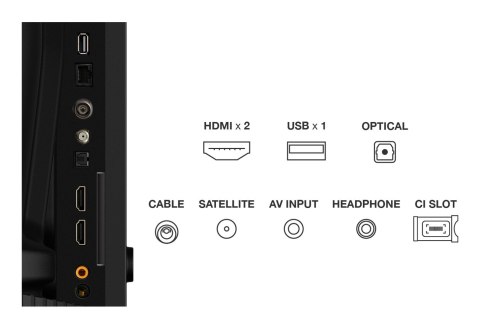 Telewizor TCL 40S59K QLED 40'' Full HD Android TV Dolby Digital Plus DVB-T2 Metaliczny Telewizor TCL 40S59K QLED 40'' Full HD Android TV Dolby Digital Plus DVB-T2 Metaliczny