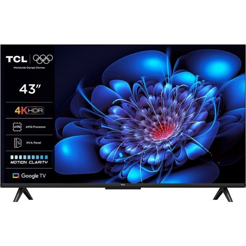 Telewizor TCL 43P69K LED 43'' 4K Ultra HD Google TV Dolby AC4 DVB-T2 Czarny Telewizor TCL 43P69K LED 43'' 4K Ultra HD Google TV Dolby AC4 DVB-T2 Czarny