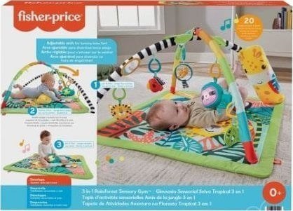 Fisher Price Mata edukacyjna 3w1 Las tropikalny HJW08 Fisher Price Mata edukacyjna 3w1 Las tropikalny HJW08
