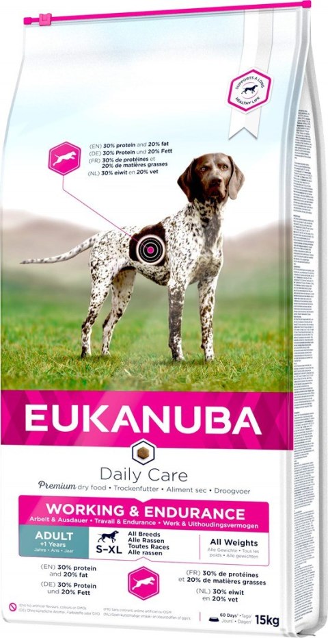 EUKANUBA Performance Working & Endurance - sucha karma dla psa - 15 kg EUKANUBA Performance Working & Endurance - sucha karma dla psa - 15 kg