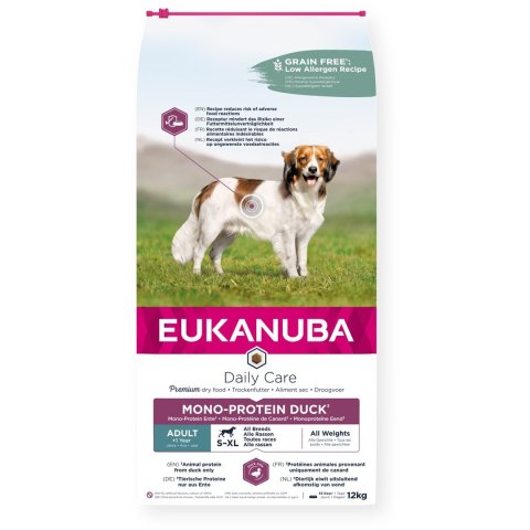 Eukanuba Daily Care Adult Protien Kaczka - sucha karma dla psa 12 kg Eukanuba Daily Care Adult Protien Kaczka - sucha karma dla psa 12 kg