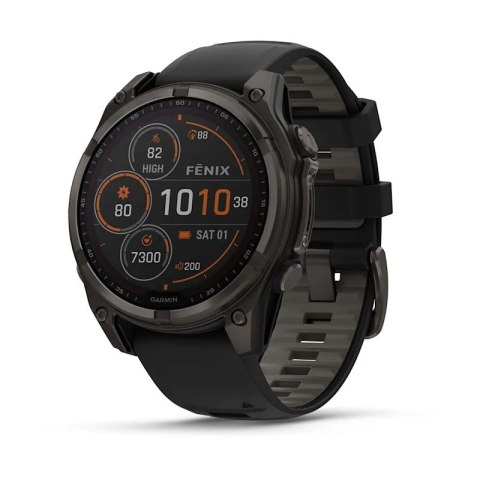 Zegarek sportowy Garmin Fenix 8 Solar Sapphire Titanium Carbon Grey 47mm Tytanowy Zegarek sportowy Garmin Fenix 8 Solar Sapphire Titanium Carbon Grey 47mm Tytanowy