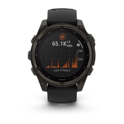 Zegarek sportowy Garmin Fenix 8 Solar Sapphire Titanium Carbon Grey 47mm Tytanowy Zegarek sportowy Garmin Fenix 8 Solar Sapphire Titanium Carbon Grey 47mm Tytanowy