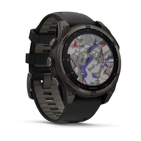 Zegarek sportowy Garmin Fenix 8 Solar Sapphire Titanium Carbon Grey 47mm Tytanowy Zegarek sportowy Garmin Fenix 8 Solar Sapphire Titanium Carbon Grey 47mm Tytanowy