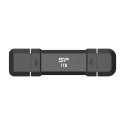 SSD Silicon Power DS72 1TB USB-A USB-C Black SSD Silicon Power DS72 1TB USB-A USB-C Black