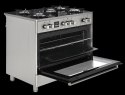 Kuchnia gazowo-elektryczna Ravanson KWGE-K90 CHEF MODERN (Płyta gazowa; Piekarnik elektryczny; 900mm)
