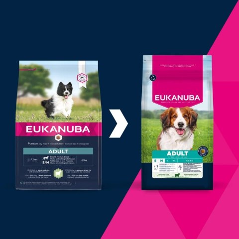 EUKANUBA Small/Medium Breed Adult Lamb & Rice 12kg EUKANUBA Small/Medium Breed Adult Lamb & Rice 12kg