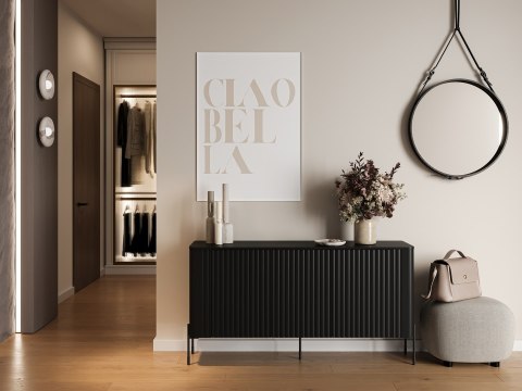 Komoda VERA 150x40x80 czarny mat Komoda VERA 150x40x80 czarny mat