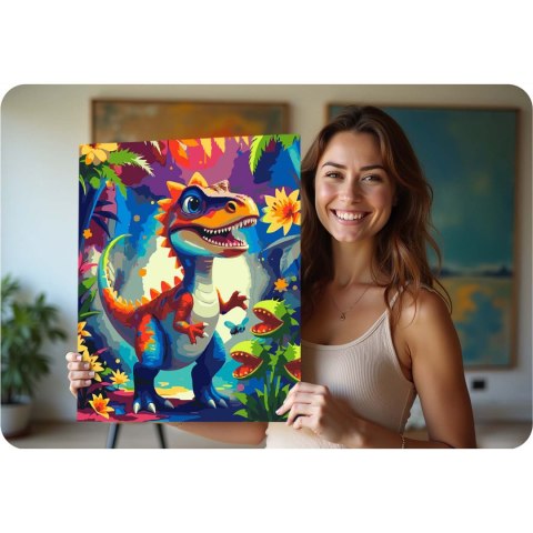 Obraz do malowania po numerach 40x50 cm Massido Dino