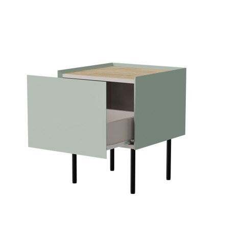 Szafka nocna 2szt. FELLINI 40x41x60 oliwka + blat dąb olejowany Szafka nocna 2szt. FELLINI 40x41x60 oliwka + blat dąb olejowany