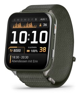 Zegarek sportowy Garmin Venu X1 AMOLED 51mm Moss/Zielony