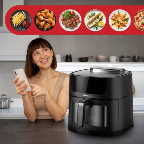 Frytkownica beztłuszczowa Webber AF800 UNO 8L Wi-Fi para Air Fryer