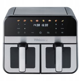 Frytkownica beztłuszczowa Webber 9L - AF900 - podwójna komora 2400W LCD