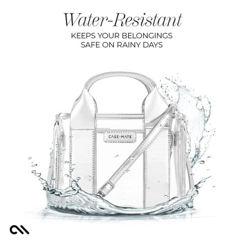 Case-Mate Micro Tote Bag - Wodoodporna torba na ramię (Silver Chrome/Clear) Case-Mate Micro Tote Bag - Wodoodporna torba na ramię (Silver Chrome/Clear)