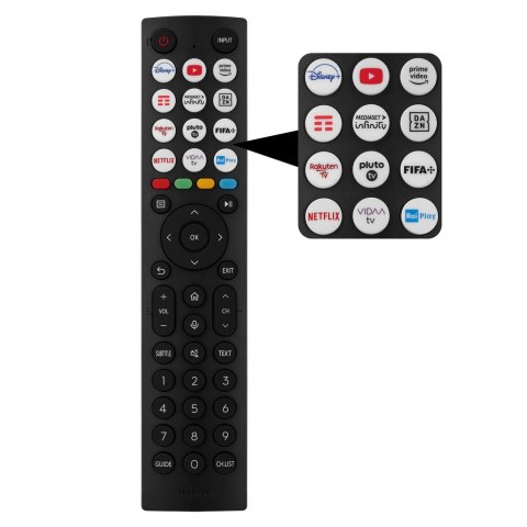 Telewizor 65" Hisense 65E7Q QLED 4K VIDAA Smart OS Czarny Telewizor 65" Hisense 65E7Q QLED 4K VIDAA Smart OS Czarny