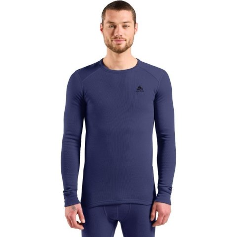 Bielizna termoaktywna z długim rękawem Odlo BL TOP crew neck l/s ACTIVE WARM roz. L Niebieska Bielizna termoaktywna z długim rękawem Odlo BL TOP crew neck l/s ACTIVE WARM roz. L Niebieska