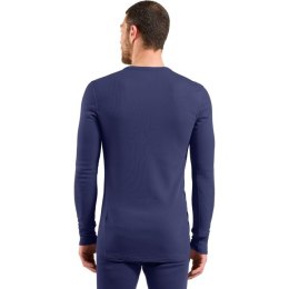 Bielizna termoaktywna z długim rękawem Odlo BL TOP crew neck l/s ACTIVE WARM roz. L Niebieska