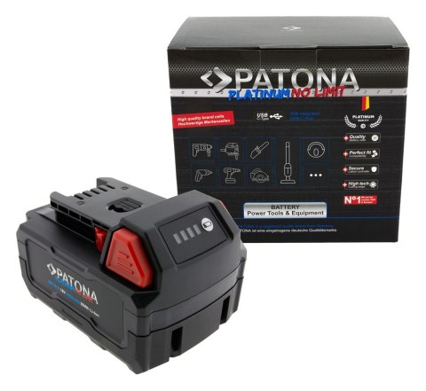 PATONA Platinum 18V Akumulator do Milwaukee M18 z portem USB-C PD45W PATONA Platinum 18V Akumulator do Milwaukee M18 z portem USB-C PD45W