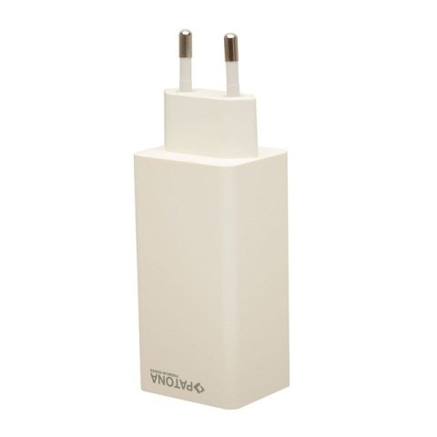 PATONA Premium Ładowarka GaN PD100W 2xUSB-C 1xUSB-A PD3.0 QC3.0 kolor biały PATONA Premium Ładowarka GaN PD100W 2xUSB-C 1xUSB-A PD3.0 QC3.0 kolor biały