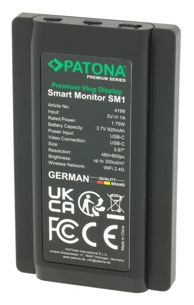 PATONA Premium Vlog Display Smart Monitor SM1 do smartfonów PATONA Premium Vlog Display Smart Monitor SM1 do smartfonów