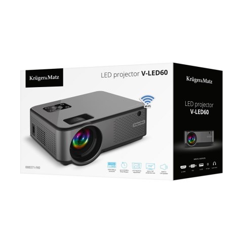 Projektor LED z Wi-Fi FullHD Kruger Matz V-LED60