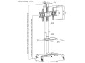 Art Mobilny stojak + uchwyt do TV 32-70 cali 45KG S-12 VESA 600x400