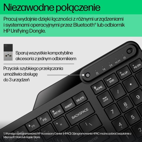 HP Klawiatura bezprzewodowa 475 7N7B9AA HP Klawiatura bezprzewodowa 475 7N7B9AA