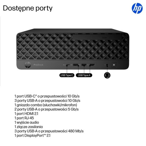 HP ProDesk 4 SFF G1i Desktop AI PC Core 5 225 16GB DDR5 5600 SSD512 Arc Graphics 130T W11Pro 3YOnSite HP ProDesk 4 SFF G1i Desktop AI PC Core 5 225 16GB DDR5 5600 SSD512 Arc Graphics 130T W11Pro 3YOnSite