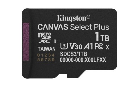 KINGSTON microSDXC 1TB Canvas Select Plus Gen3